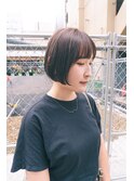 ナチュラルなボブスタイル