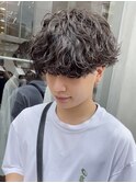 メンズパーマ波巻きスパイラルパーマツイストスパイラルパーマ