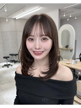 サンド 名古屋(sand) 韓国風/インナーカラー/縮毛矯正髪質改善/顔まわり/レイヤー