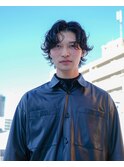 メンズウルフ、メンズパーマ、パーマ男子、くるくるパーマ