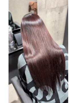 アンダーバーホワイト 京橋店(_WHITE) ワインレッド×高濃度水素髪質改善