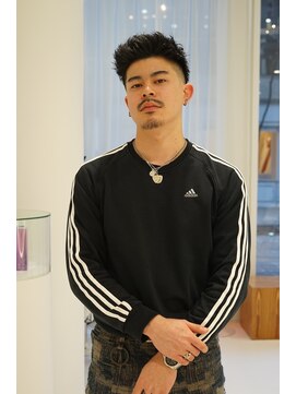 ハイブ 金沢(Hive) メンズ短髪フェードスタイルスパイキーショート