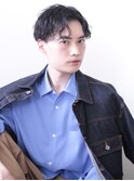 センターパート波巻きパーマ/自由が丘