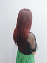 リッチアンドアンジー(RICCI&ANGIE)&nbsp;大人グラデーション　チェリーレッド　ロング