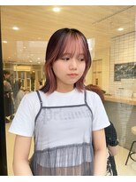 パーク(PAAQ) 【paaq haru】フェイスフレーミング/ホワイトピンク/カシス