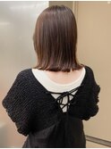 ロブミディアムボブロングボブグレージュブリーチなしベージュre