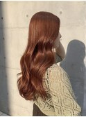 ダブルカラーオレンジベージュカラーケアブリーチ韓国ハイトーン