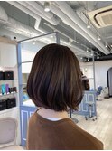 大人女性ナチュラルブラウンミディアムレイヤー赤羽店