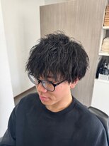 エイト(AITE)&nbsp;ベリーショート/ダークアッシュ/ニュアンスパーマ/韓国マッシュ