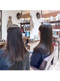 ツヤ髪ストレートロング＊髪質改善縮毛矯正＊10代20代30代