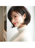 大人可愛いマッシュショートボブウルフカット30代40代50代