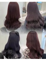 ベレーザシェルト(Beleza scelto) 14459オリーブグレージュ韓国風巻きレイヤーカットワンホンヘア