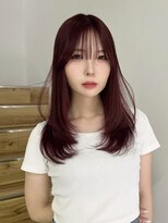 ヨーク(YOKE)&nbsp;ミディアムレイヤーフェイスレイヤー暖色ワインレッド