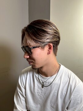 リッチブランドアンドコー(Rich Brand&Co) マッシュナチュラルカラーマッシュメンズヘアカラーツーブロック