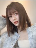 髪質改善ストレート*ミディアムレイヤー