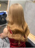 やまでぃーハイトーンブリーチ&ダブルカラーエクステ髪質改善