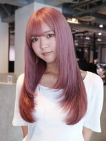 アイティー バイ アルバム 中野店(IT by ALBUM)&nbsp;おくれ毛ブリーチハイトーン顔周りレイヤーロング_ba558052