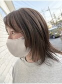 顔周りレイヤーウルフ