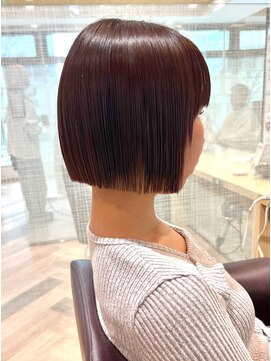 ファースト 仙台店(first) 襟足ギリギリぱつっとボブ