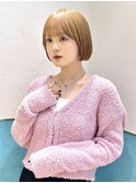 グレージュ/大人ショートヘア/ボブ/韓国/20代30代40代50代/立川
