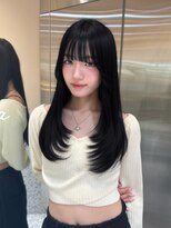 シー バイ ロンド 新宿(Sea by Lond)&nbsp;ブルーブラック×レイヤーカット