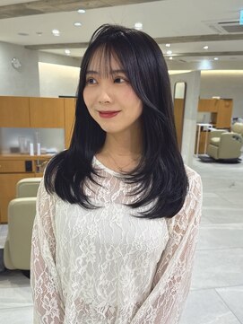 サードショップ 梅田茶屋町店(THIRD SHOP) 黒髪×レイヤーカット