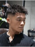MEN'S/ツイストピンパーマ×フェード/メンズパーマ