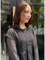 ソラス(SOLAS)&nbsp;顔周りレイヤーボブ/ミディアム/チェリーレッド