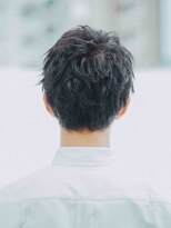 セブンルックス(7LOOKS) 【7LOOKS men's】 爽やか★前髪アップショート/アッシュブラック