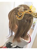 ハーフアップ