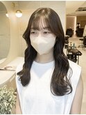 韓国ヘア外ハネロング