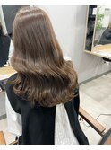 *とろみミルクティーブラウン ロングヘア 透明感 大阪美容室