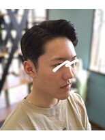 カットサロンヨコハマ&nbsp;刈り上げ七三分けスタイル