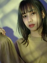 リッシュ(Hair&Eyelash Riche) 愛されセミディ/大人ガーリー/シースルーバング/透明感カラー