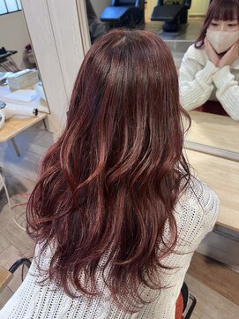 ラべリー 池袋(LOVELEY) ピンクブラウン　韓国ヘア【池袋】