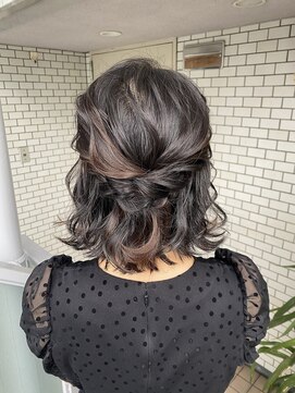 フェリーチェ(Felice) ハーフアップ　ボブアレンジ　イベント　参列