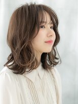ドクターズ サロン ラブ(Dr's Salon LAB)&nbsp;イヤリングカラー外はねエアリーカールミディj古河20代30代40代