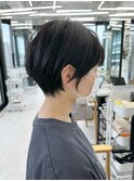 魅力倍増カールシアーカラーショートヘアダークアッシュ