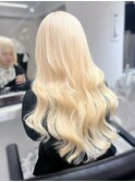 ホワイトブロンド ハイトーン 透明感カラー ケアブリーチ