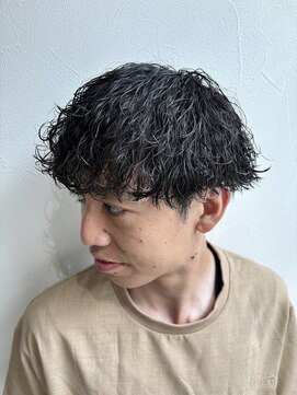 グラフ 立川(Graph.) 波巻きマッシュスパイラルツーブロックメンズパーマ