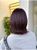 暖色透明感艶ワインレッドボルドーチェリーレッド*RINA