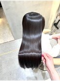 美髪縮毛矯正酸性ストレート髪質改善艶カラーワンレン韓国仙台