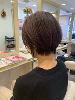 アッシュ 仙川店(Ash)&nbsp;30代40代50代ショートボブ前髪なしハンサムショートカット小顔