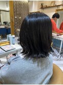 髪質改善縮毛矯正レイヤーカット顔周り前髪韓国ミニウルフ/池袋