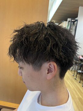 フレンズ 手稲店(friend's) ツイストパーマ刈り上げメンズ爽やか七三センターパート札幌