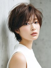 ジゼル 博多筑紫口店(GiseL) マッシュ ハンサムショート ひし形ショート 透明感カラー 30代
