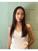 巻かないレイヤースタイル