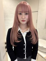 ペレ アネックス 大阪梅田茶屋町店(PELE ANNEX)&nbsp;くびれヘア/アプリコットオレンジ/ハイライトカラー/梅田