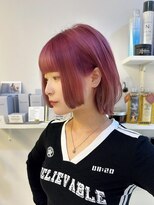 リー 四ツ橋(Lee)&nbsp;【心斎橋】ブリーチ2回　ピンクヴァイオレット