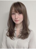 着物ヘア/大人ガーリー/ダークアッシュ/似合わせカット/表参道